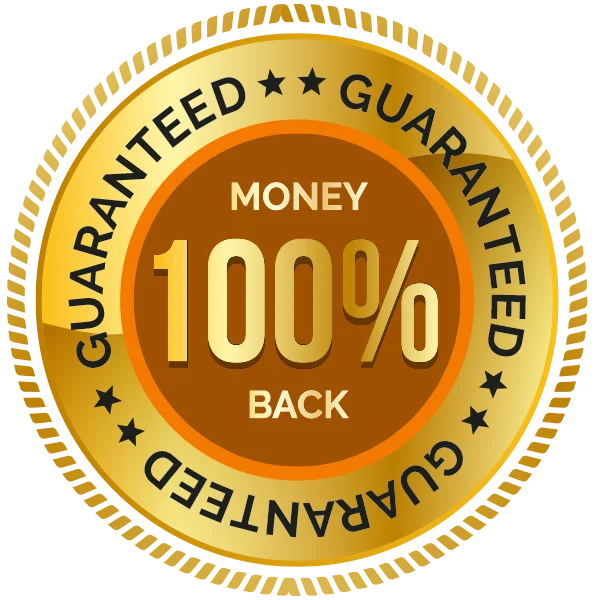 Money-back guarantee seal